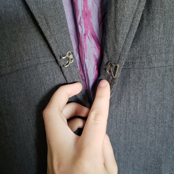 The Limited Stretch Collection Grey Suit Jacket - Picture 3 of 7